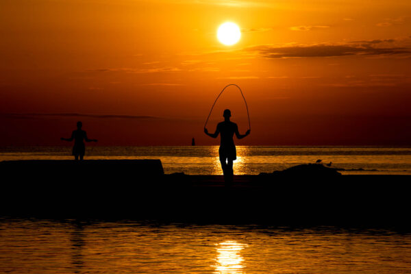 Early morning warm-up, Saint-Tropez